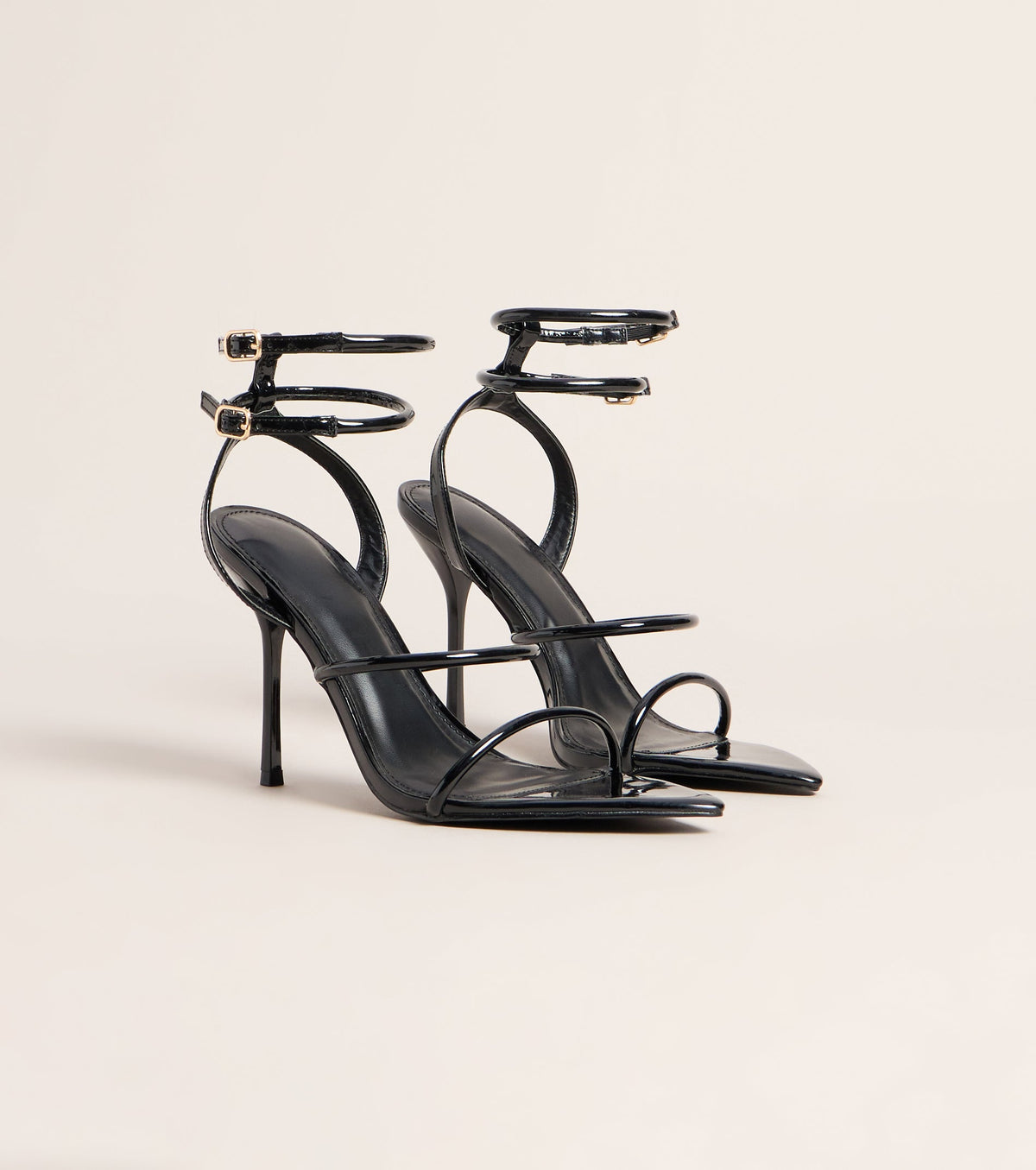 Double Take Multi-Strap Stiletto Heels