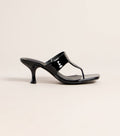 Sleek Step Patent Thong Kitten Heels
