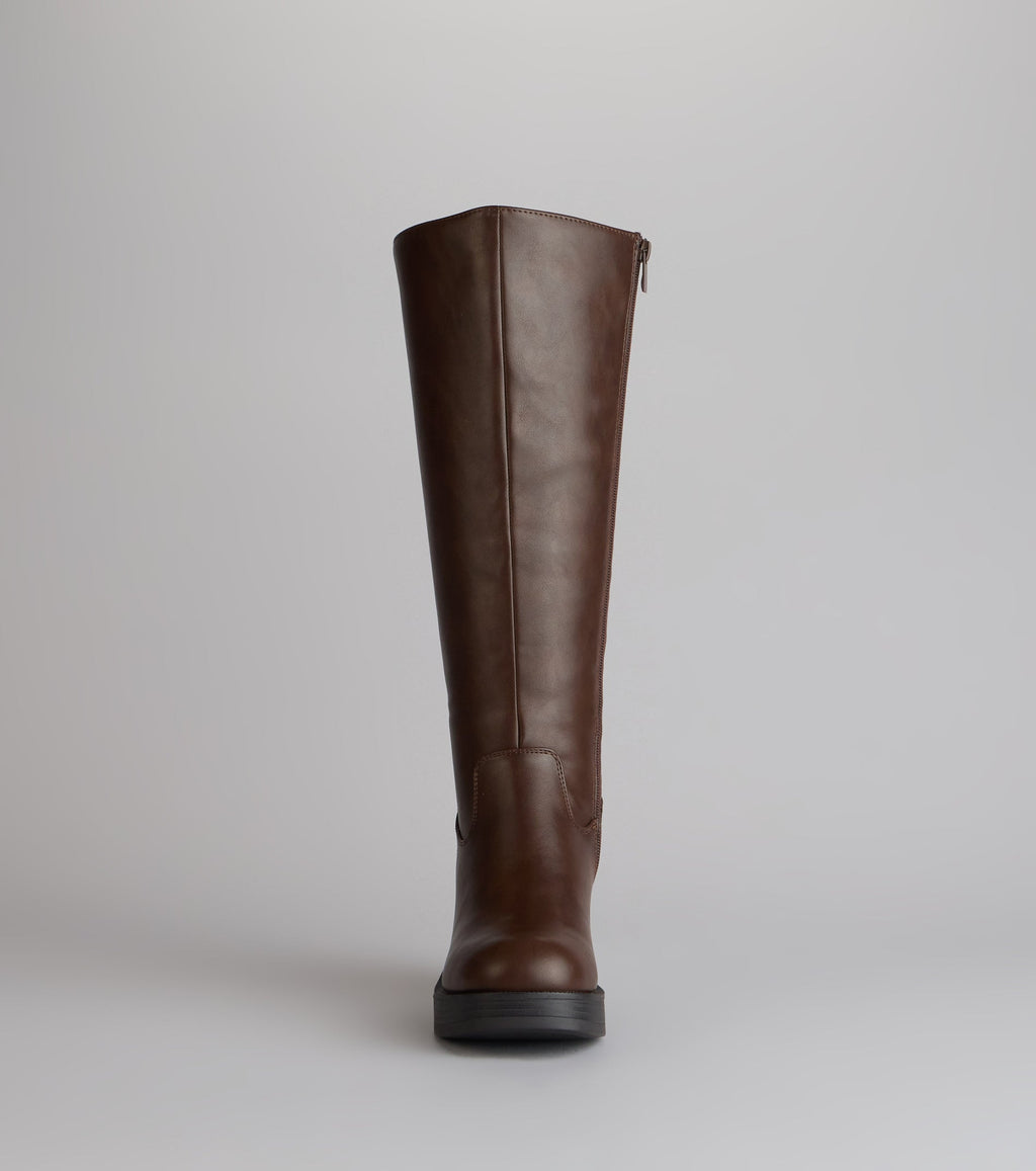 City Edge Wide Calf Platform Boots