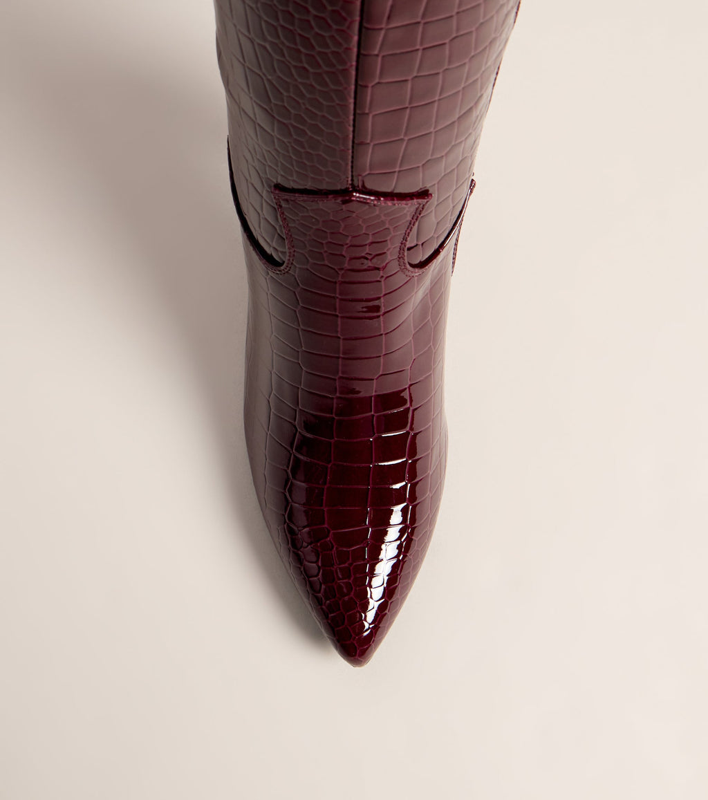 Sharp Instinct Knee High Stiletto Boots