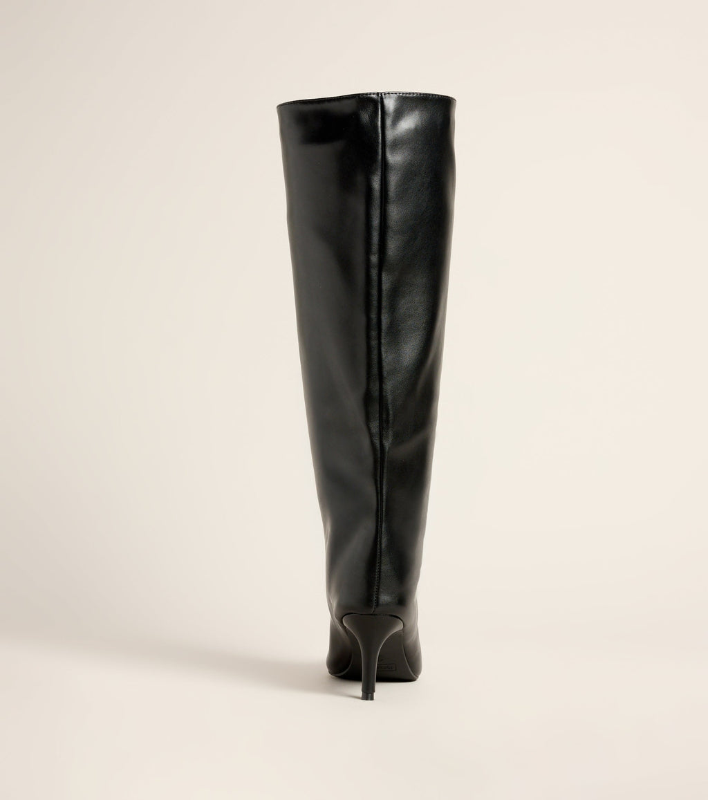 City Sleek Knee High Stiletto Boots