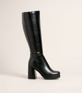 High Step Platform Knee High Boots