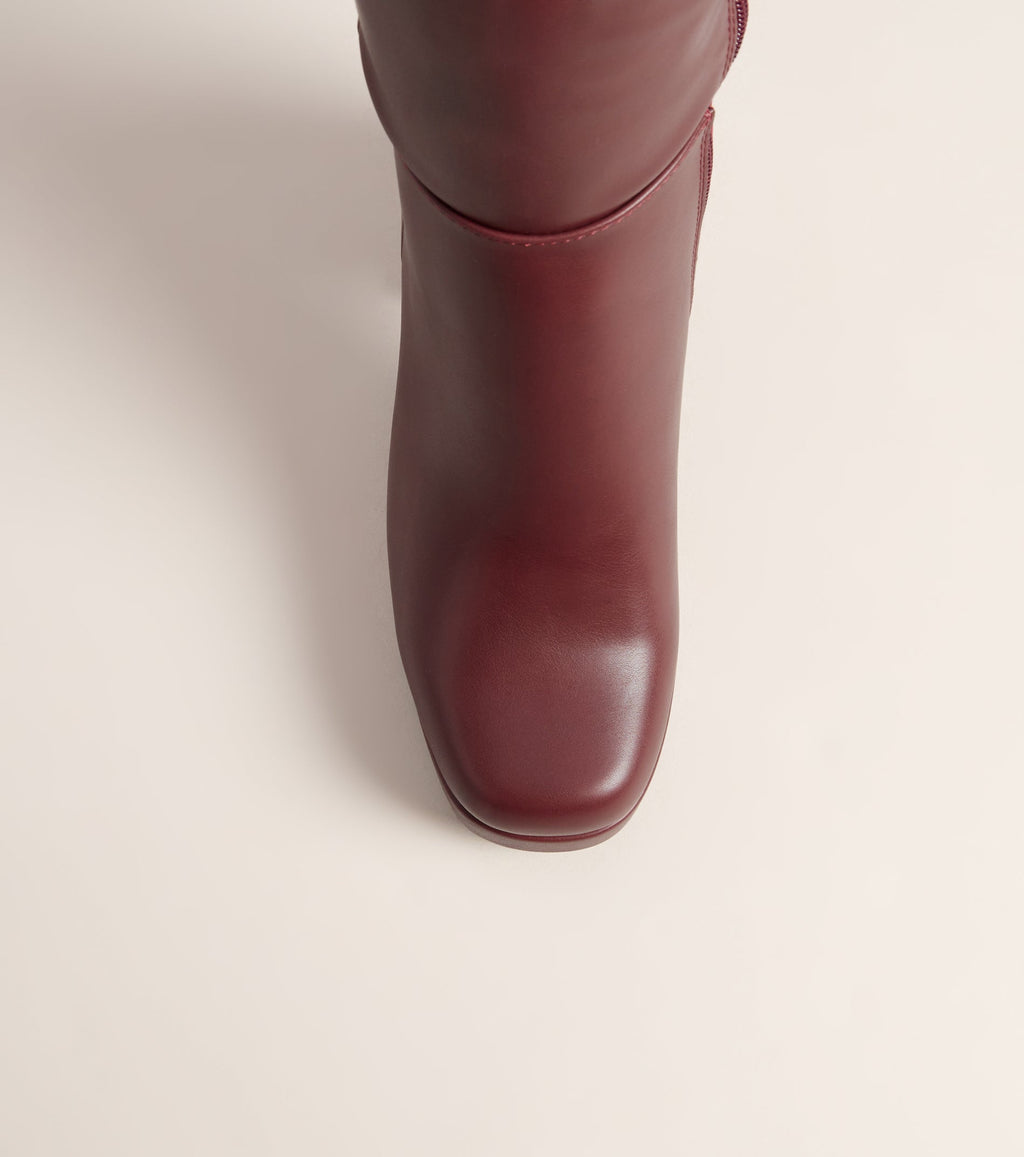 High Step Platform Knee High Boots