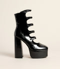 Risky Business Patent Buckle Booties