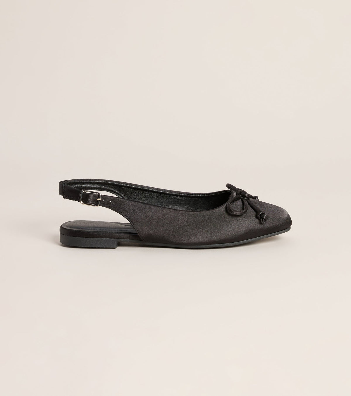 First Position Satin Bow Ballet Flats