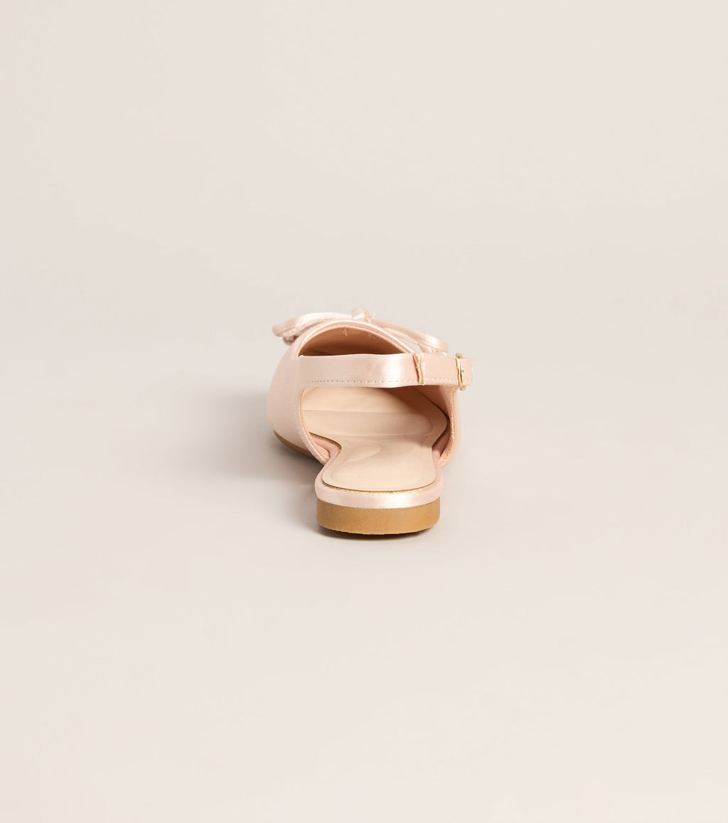 First Position Satin Bow Ballet Flats